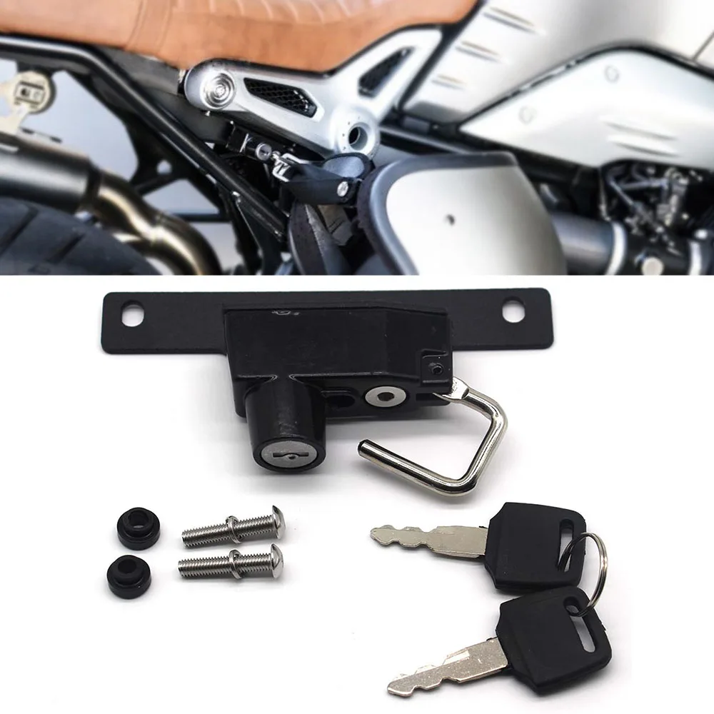 

Motorcycle Helmet Lock For BMW R Nine T Models 2014 2015 2016 Motorcycle Left Side Alloy Helmet Lock Mount Hook Universal