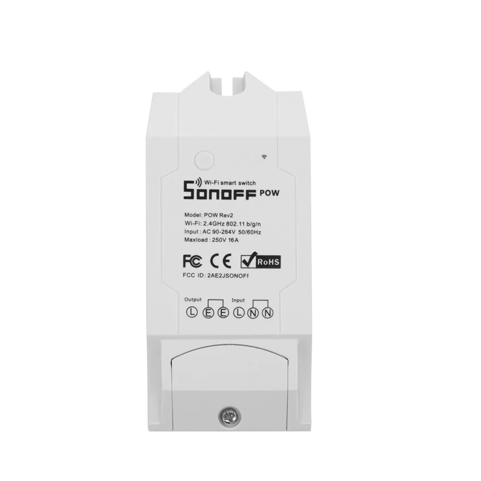 3pcs Sonoff Pow R2 Smart Wifi Switch Controller With Real Time Power Consumption Measurement 3500w Upgrade Pow Smart Home Device-3