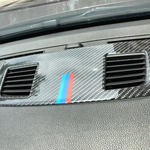 Для BMW E90 3 серии стайлинга автомобилей наклейки украшения салона углеродного волокна приборной панели Динамик Панель украшения