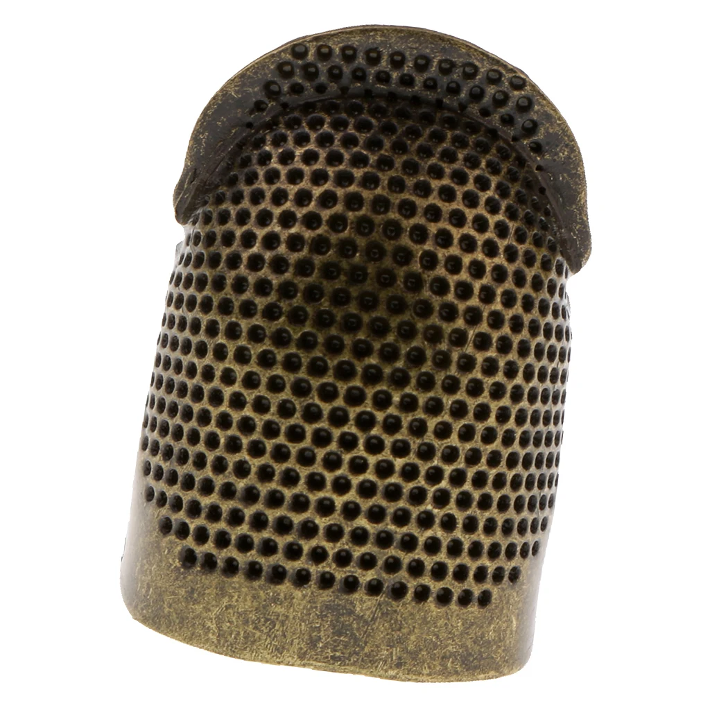 Metal Brass Sewing Thimble Needles Finger Protector Needlework Accessories for Embroidery Cross-stitch DIY Quilting
