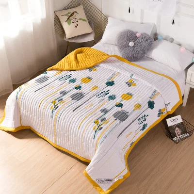 Niobomo новое летнее стеганое одеяло с принтом фламинго, покрывало для кровати, домашний текстиль, подходит для детей и взрослых - Цвет: 12