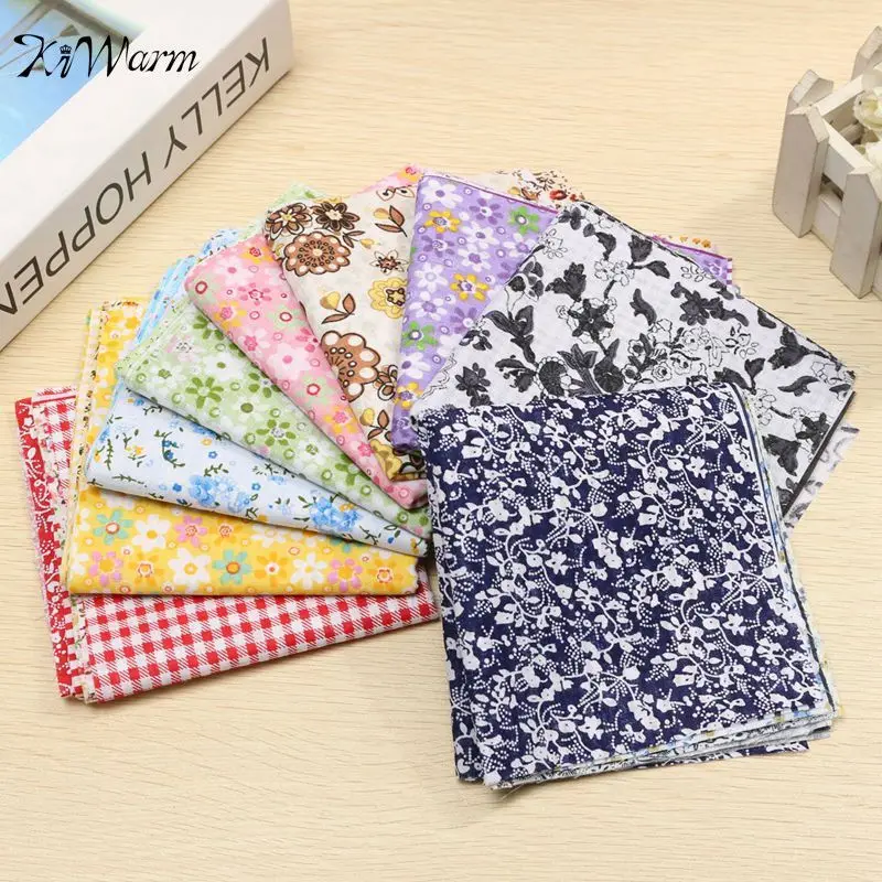 7Pcs/set Pre Cut Patchwork Cotton Fabric Quilting Floral Cloths for