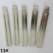Flybetter 20 pçs 13 # metal em branco sem corte flip kd remoto chave lâmina para toyota crown g122