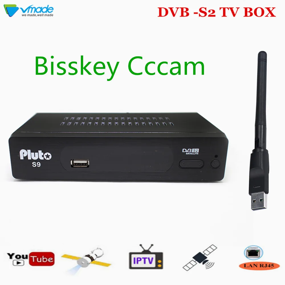 Vmade DVB-S2 H.264 MPEG4+ USB wifi HD 1080P цифровой спутниковый ТВ приемник Поддержка Cccam Youtube IP tv Лидер продаж Россия/Испания