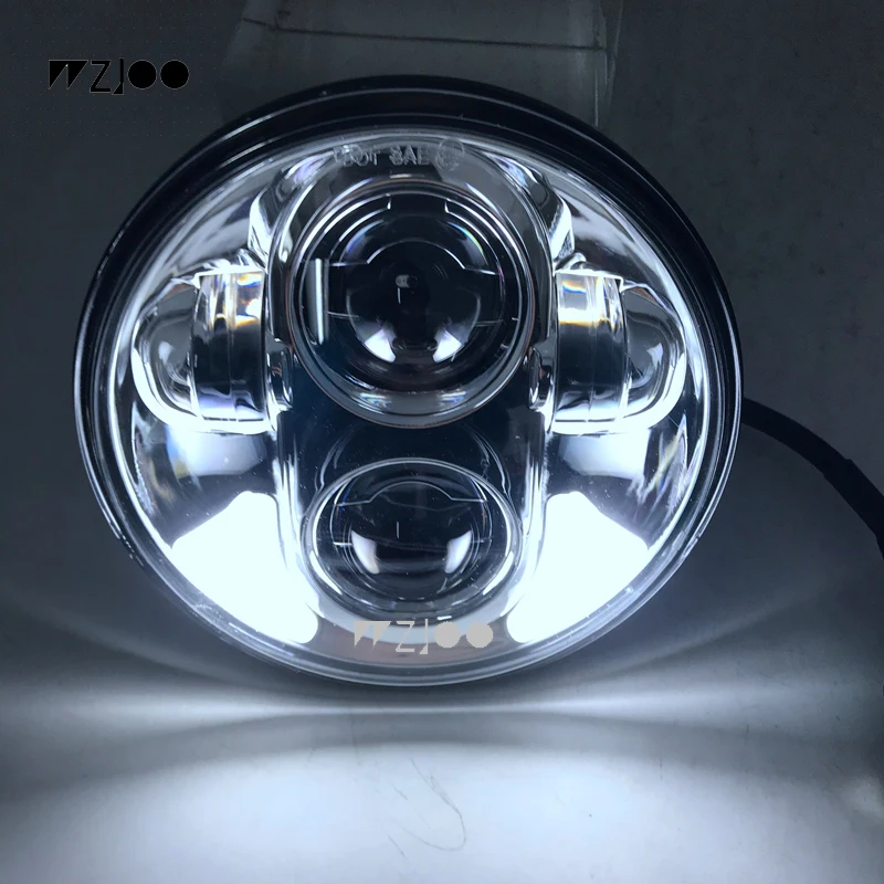 Светодиодная круглая мотоциклетная фара WZJOO 5 75 дюйма для Wide Glide XL1200X FXDX семьдесят
