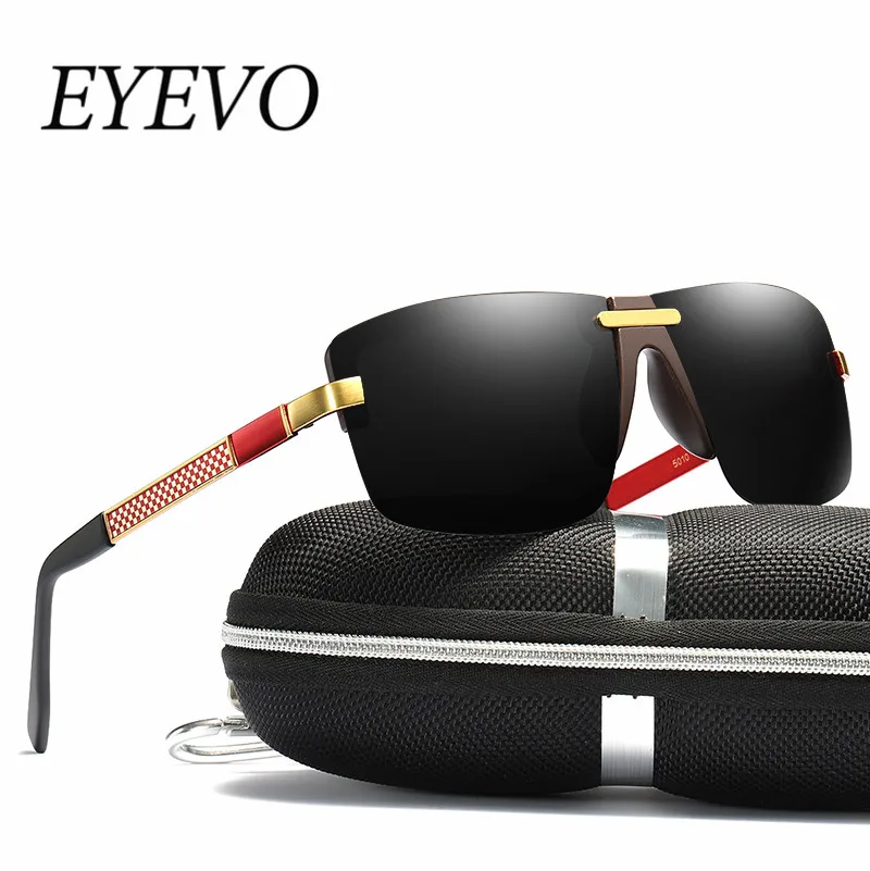 Eyevo дизайн Для мужчин классические прямоугольные оптические очки поляризованные солнцезащитные очки для вождения UV400 защиты