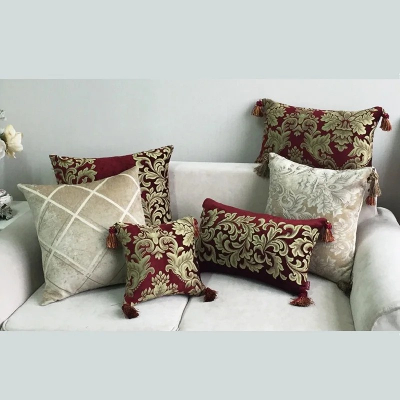 Декоративный Американский вельветовый чехол для подушки, наволочка, наволочка, новогодний подарок на сиденье, европейский стиль, 40x60 см