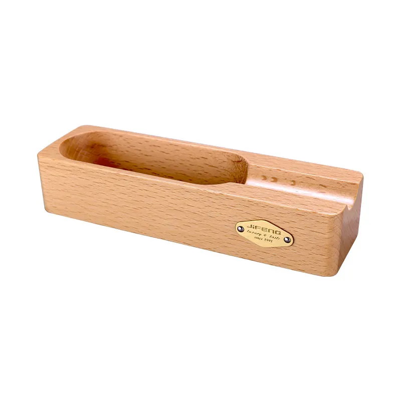 

New arrival free ship Cigar ashtray solid wood square portable large diameter ashtray slots JF-098