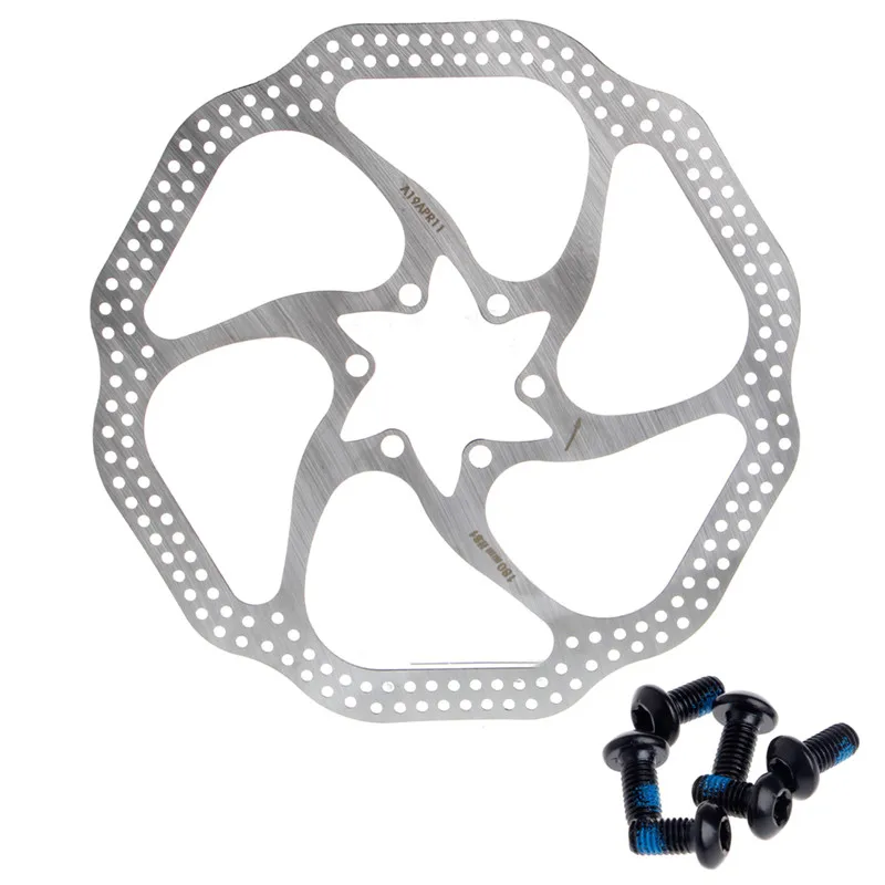 Тормозные роторы плавающий диск 160 мм 180 мм 6 винтов MTB сплав плавающий велосипедный светильник для горного велосипеда Hs1 тормозные диски - Цвет: 180mm