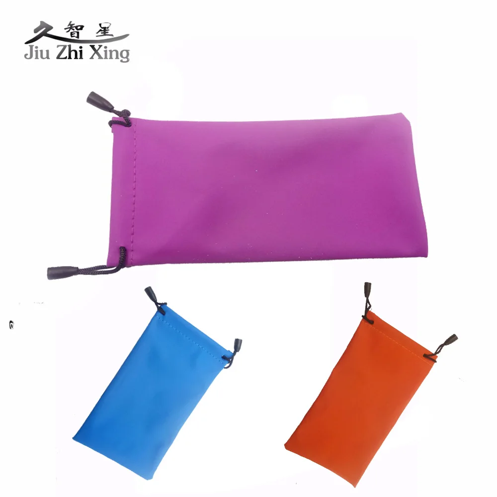 

JIU ZHI XING 10 PCS Waterproof Leather Plastic Sunglasses Pouch Soft Eyeglasses Bag Glasses Case Many Colors Mixed