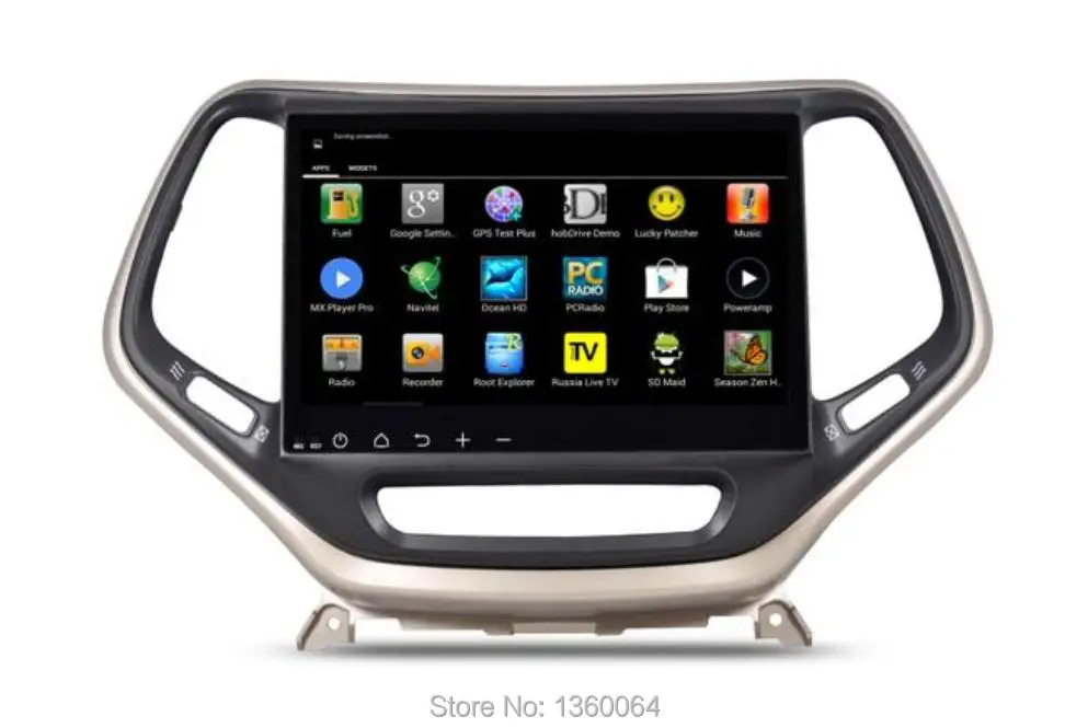 Flash Deal 10.2" Quad Core 1024X600 Android 6.0 Car Radio DVD GPS Navigation Bluetooth Stereo Head Unit for Jeep Cherokee 2015 2016 WIFI 3G 1