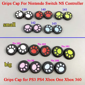 

100pcs For Nintendo Switch Cat Paw Claw Silicone Analog Controller Stick cap Grips Cap for PS3 for PS4 for Xbox 360 ONE