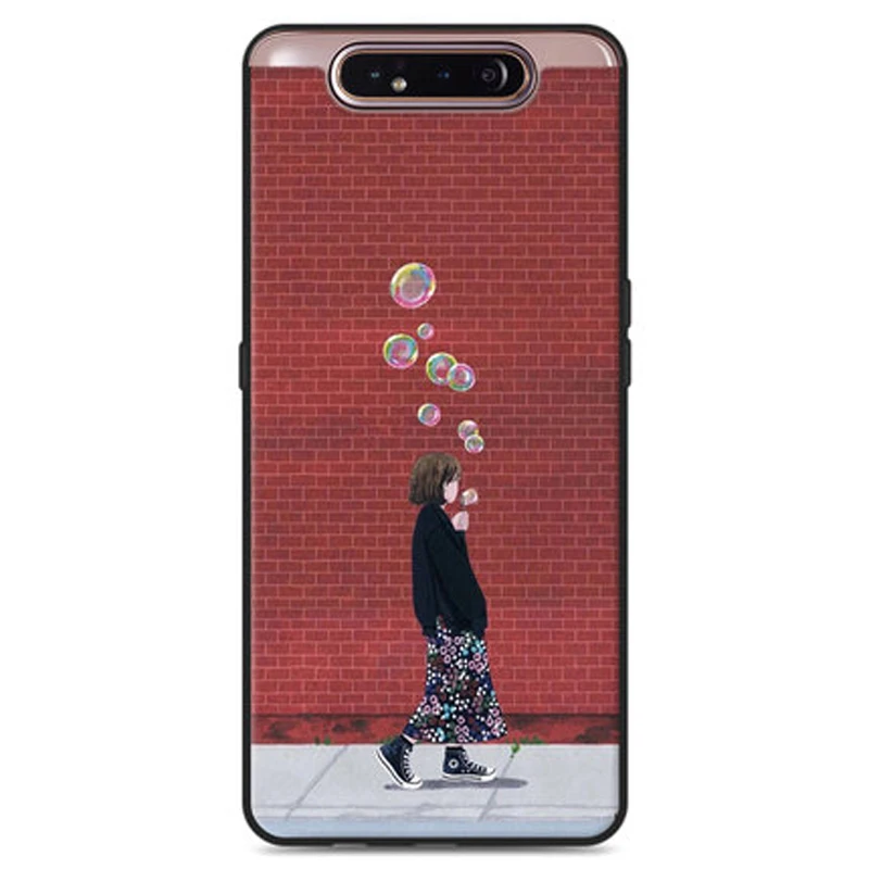 Coque Fundas для samsung galaxy A80 чехол для девочки цветок Мягкий силиконовый чехол для телефона корпус для galaxy A80 A 80 защитный чехол s
