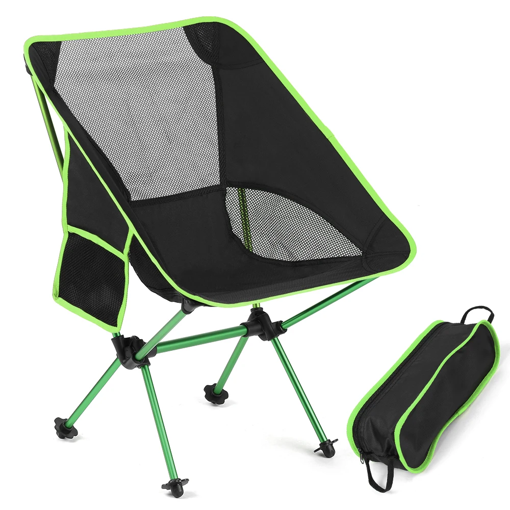 

Portable Folding Fishing Chair Hiking Traveling Rest Seat with Carry Pouch Camping Chair Seat for Outdoor Picnic BBQ Beach Chair