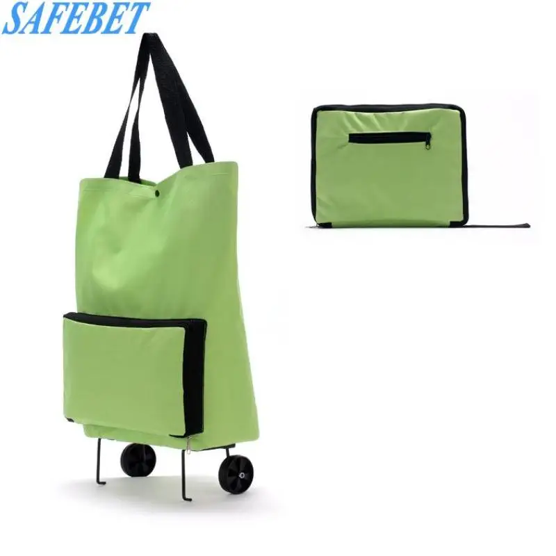 SAFEBET Trolley Portable Case Cart Bags In Oxford Cloth Folding Dual