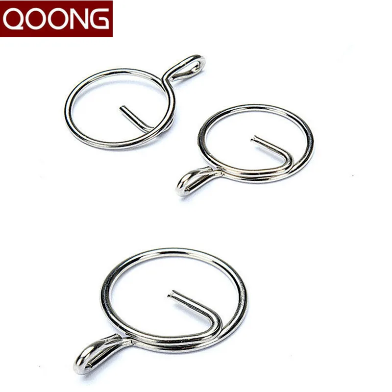 

QOONG 3 pieces 304 Stainless Steel EDC Hook Quick Release Key Ring Tools To Protect Nails Practical Key Chain Men Women Keychain