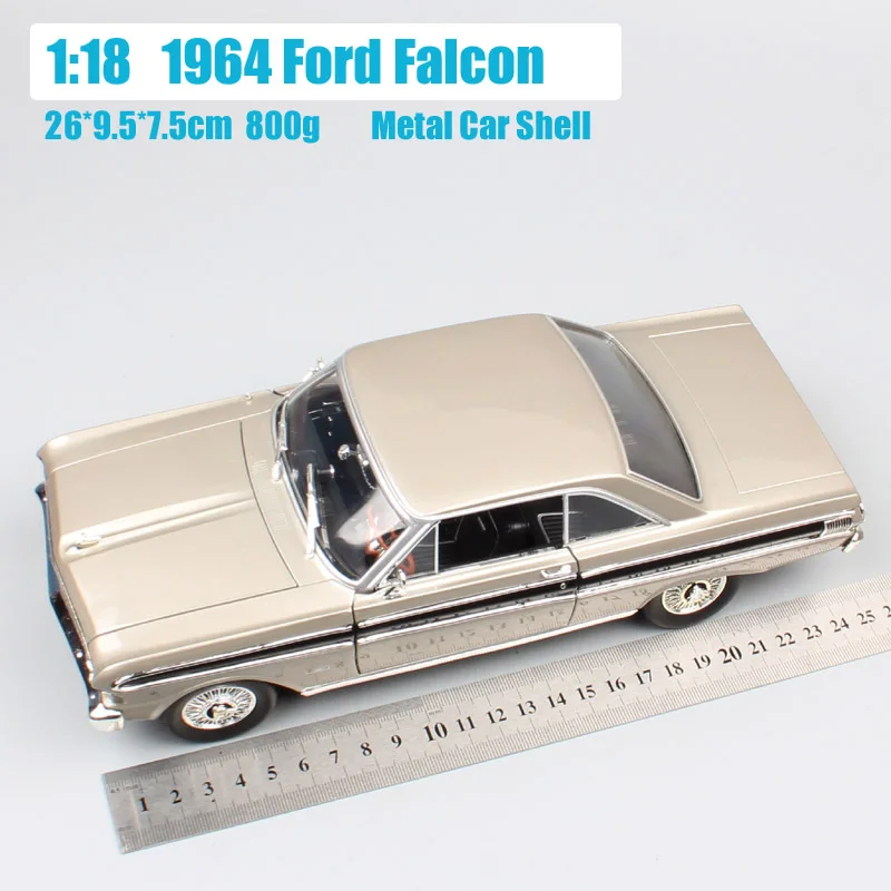 1:18 Масштаб классический ретро дорожный знак 1964 FORD FALCON Sprint hardtop Diecasts& Toy Vehicles модели автомобилей Коллекция игрушек для мальчиков - Цвет: 1964 FORD FALCON