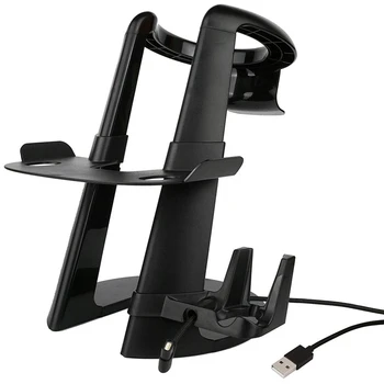 

Amvr Vr Stand Virtual Reality 3D Glass Headset Display Holder, Vr Headset Station With Magnetic Usb Cable For Charging And Pla