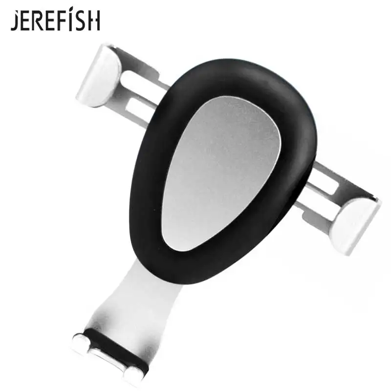 JEREFISH Gravity Reaction Автомобильный держатель для телефона Подставка для iPhone X 6 7 s 8 Note 8 подставка для телефона авто-замок вентиляционное отверстие держатель для телефона - Цвет: silver