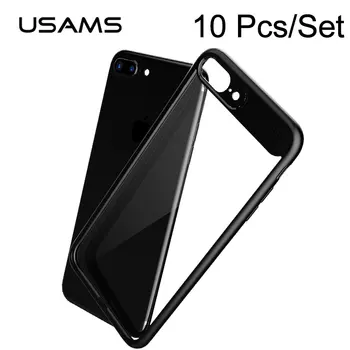 

10 Pcs/Lot USAMS Full Protective Back Phone Case For iPhone 8 Binding Back Cover for iPhone 8 Plus cases for iPhone 7 7 Plus