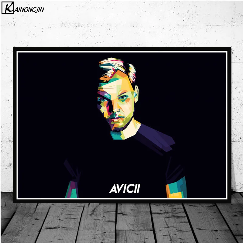 Avicii плакат DJ МУЗЫКА певица звезда Легенда плакаты и принты Холст Живопись стены Искусство картина для гостиной домашний декор - Цвет: 014