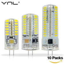 10PCS G4 Led Lamp DC 12V 220V 1w 2w 3w SMD 2835 3014 Angle Luz Bombillas Lampada de LED Lamp G4 Light Corn Bulb Spotlight Lamps
