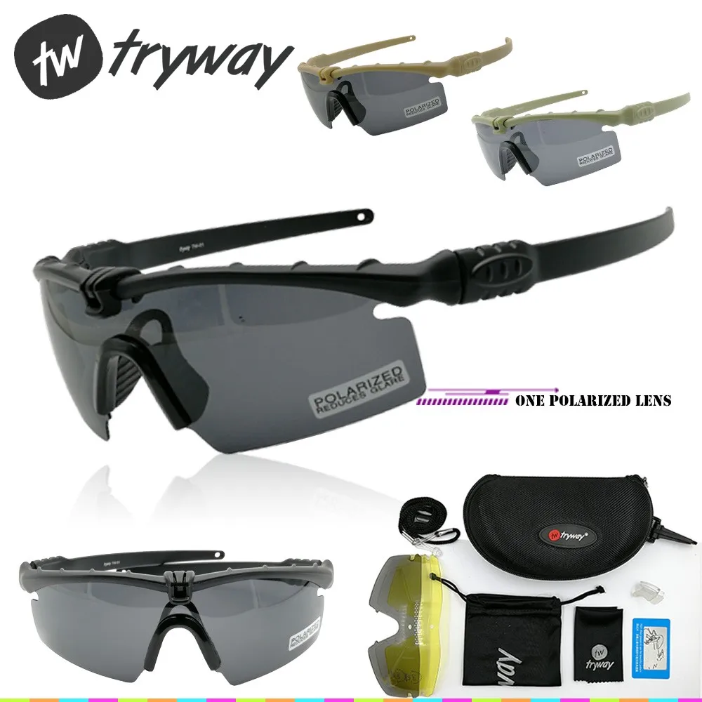Tryway Army BALLISTIC 3.0 goggles Protection Military glasses paintball