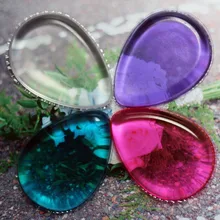 Силиконовые мокрый Косметические Puff прозрачные капли формы пуховка косметическая пудра high макияж инструменты 3 шт./лот случайный CL0053