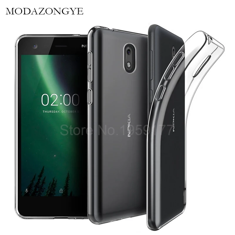 MODAZONGYE Soft Transparent Case For Nokia 2 Cover Silicone Back Phone Nokia2 TA-1029 TA-1035 |