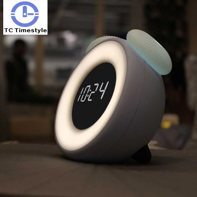 LEDdigital Alarm Clock Silent Radio font b Electronic b font Small Alarm Clock Backlit Intelligent Sensor
