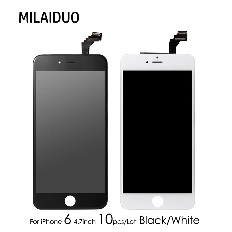 

10PCS/Lot LCD Display For iPhone 6 6G Touch Screen Digitizer Full Assembly Replacement Parts AAA NO dead pixel