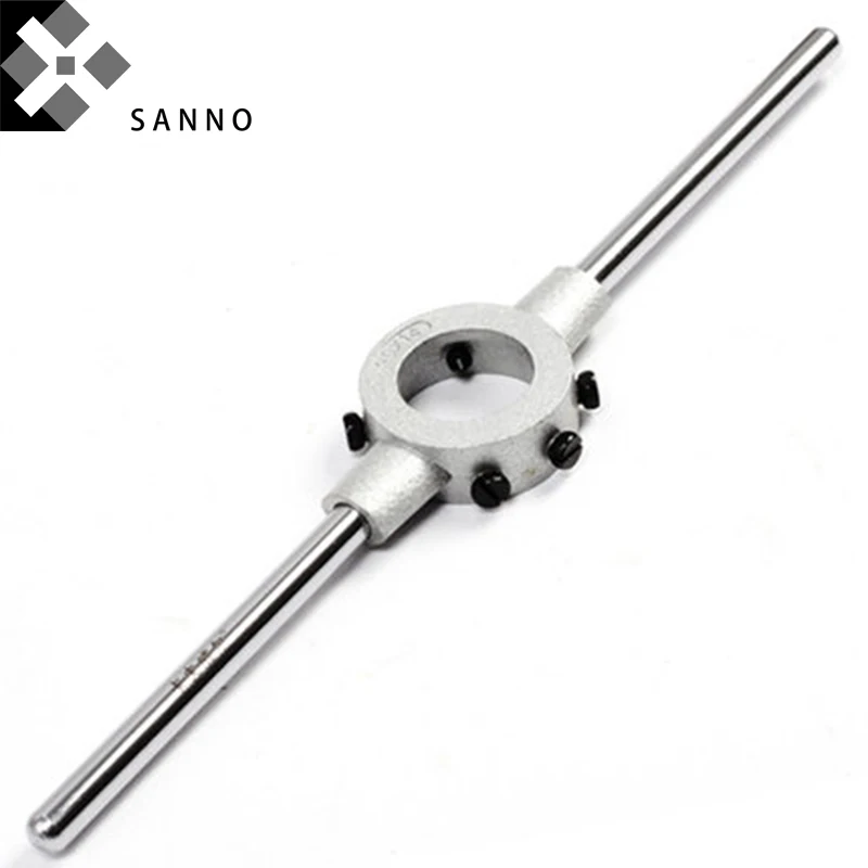 High quality die holder M2.5-M26 wrench handle tools round die  wrench die external thread cutting tapping hand tool kit (3)