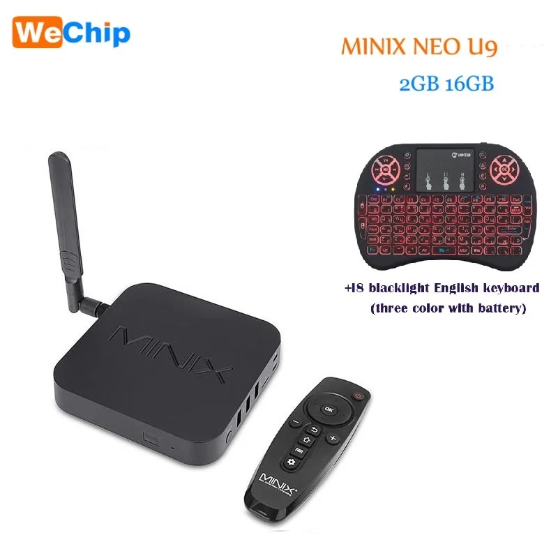 Wechip MINIX NEO U9-H Android 6.0.1 ТВ приставка Amlogic S912-H Восьмиядерный 2G/16G 802.11ac 2,4/5 GHz WiFi 4K HDR IP tv Смарт ТВ приставка ip tv - Цвет: MINIX NEO U9 3COI8RU