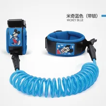 Disney запястье поводок Детские безопасное обучение ходьбе анти потерянный Регулируемый Поводок Веревка напоминание манжета для малышей Прогулка анти-потерянный