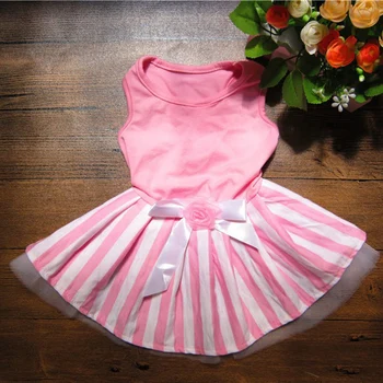 

DogFad New Pet Dog Clothes for middle Small Dog skirt Pink Dog Dress Puppy Clothing Pet Festival Evening Dress Free Shipping