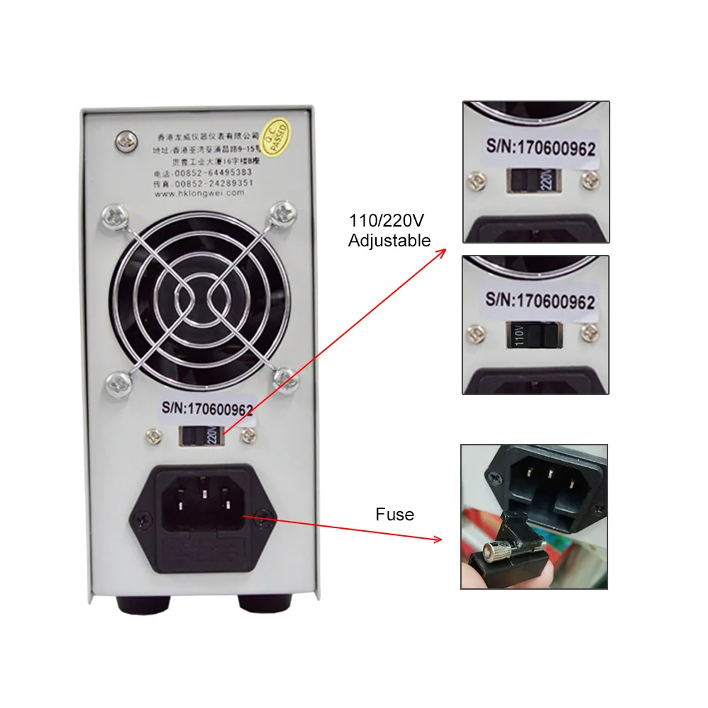LW3010D fuente de alimentación DC 30 V 10A Mini Digital ajustable DC supplise de conmutación de la fuente de alimentación de 3 dígitos de laboratorio de reparación herramienta - 5
