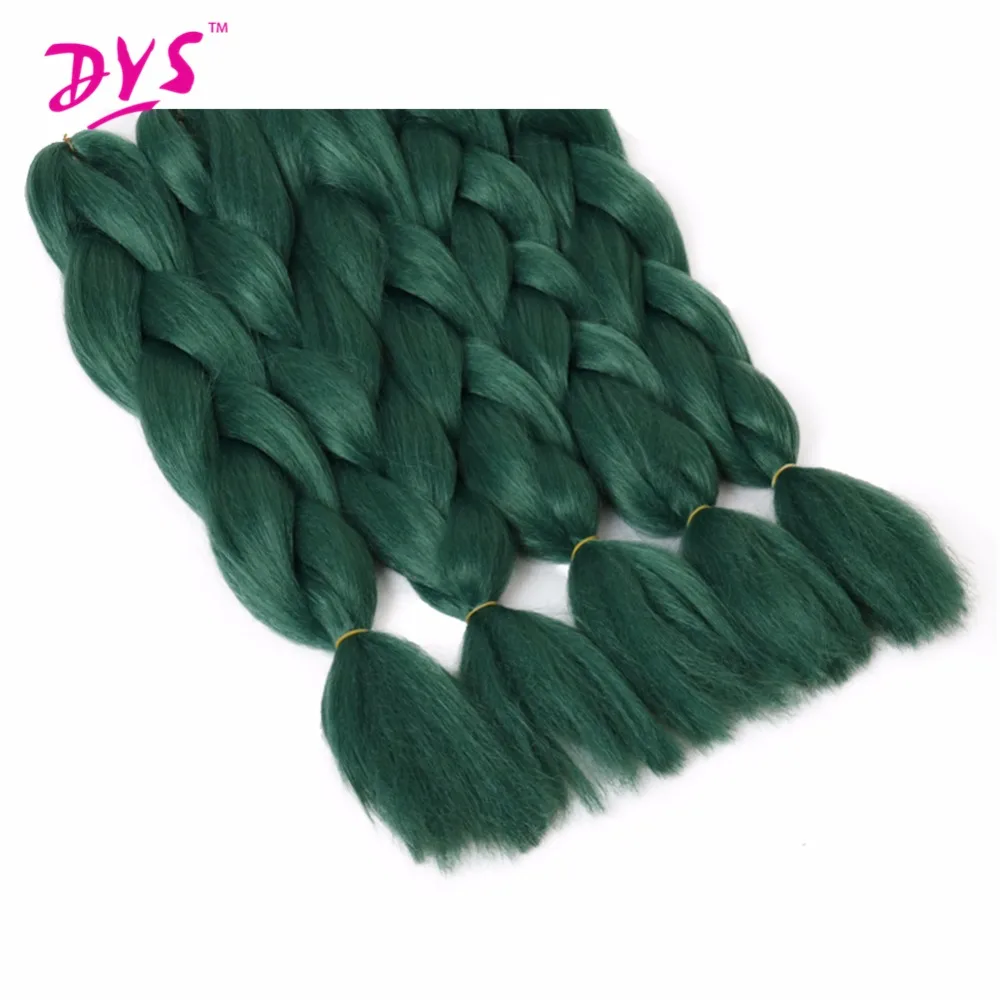 Deyngs Natural Synthetic Braiding Hair 24inch Pure Green Colored Crochet Braids Hair Extension Jumbo Braids Bulk Hair Braiding Deyngs Natural Synthetic Braiding Hair 24inch Pure Green Colored Crochet Braids Hair Extension Jumbo Braids Bulk Hair Braiding