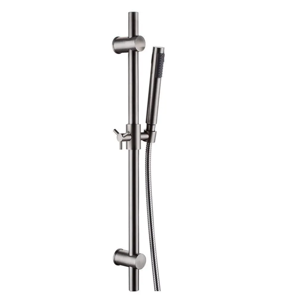 Stainless Steel Shower Sliding Bars with Handheld Shower Bracket Height Angle Adjustable