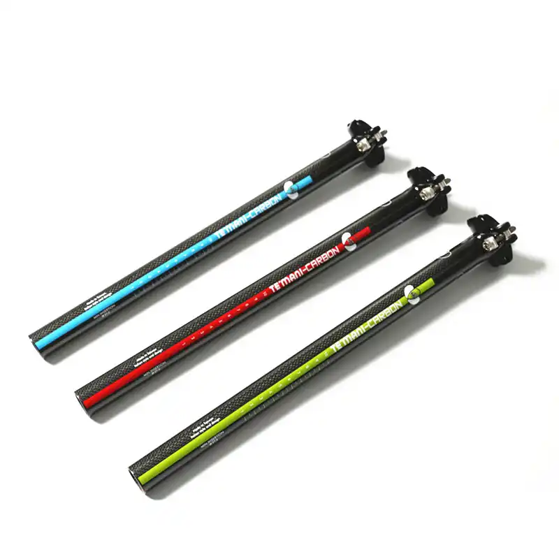 TEMANI Carbon Seatpost MTB Road bike Seat Posts 25.4//27.2//30.8//31.6*350-450mm