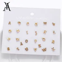 AY, Классические мини серьги-гвоздики с буквами «любовь» для женщин, новейшие индивидуальные серьги-гвоздики ручной работы, модные ювелирные изделия, Женские аксессуары