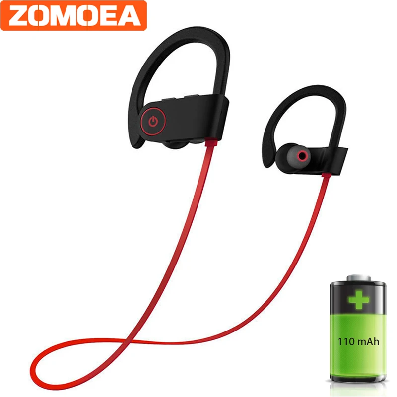 bluetooth headphones IPX6 waterproof wireless headphone sports bass earphone with mic earbuds for phone iPhone xiaomi headset