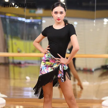

Backless Cross Strap Modal Tassel Sexy Latin Dance 2pcs clothes set for women/female dancers, Dance Costume Flamengo wear MD8608