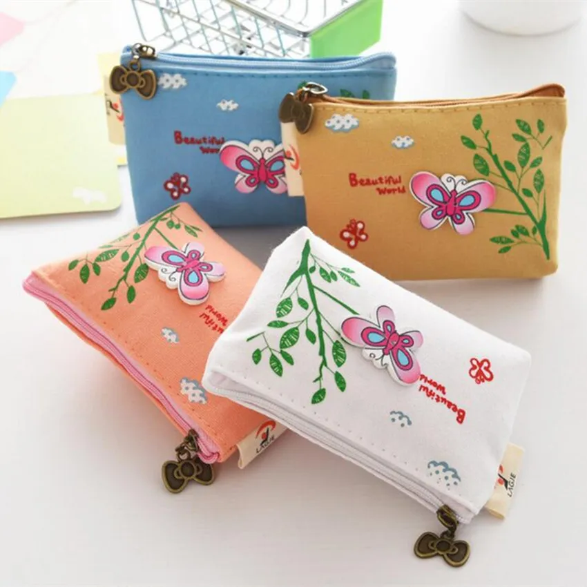 M169 2017 Cute Women Purses Chinese Style Bow Tie Fabric, Small Zero