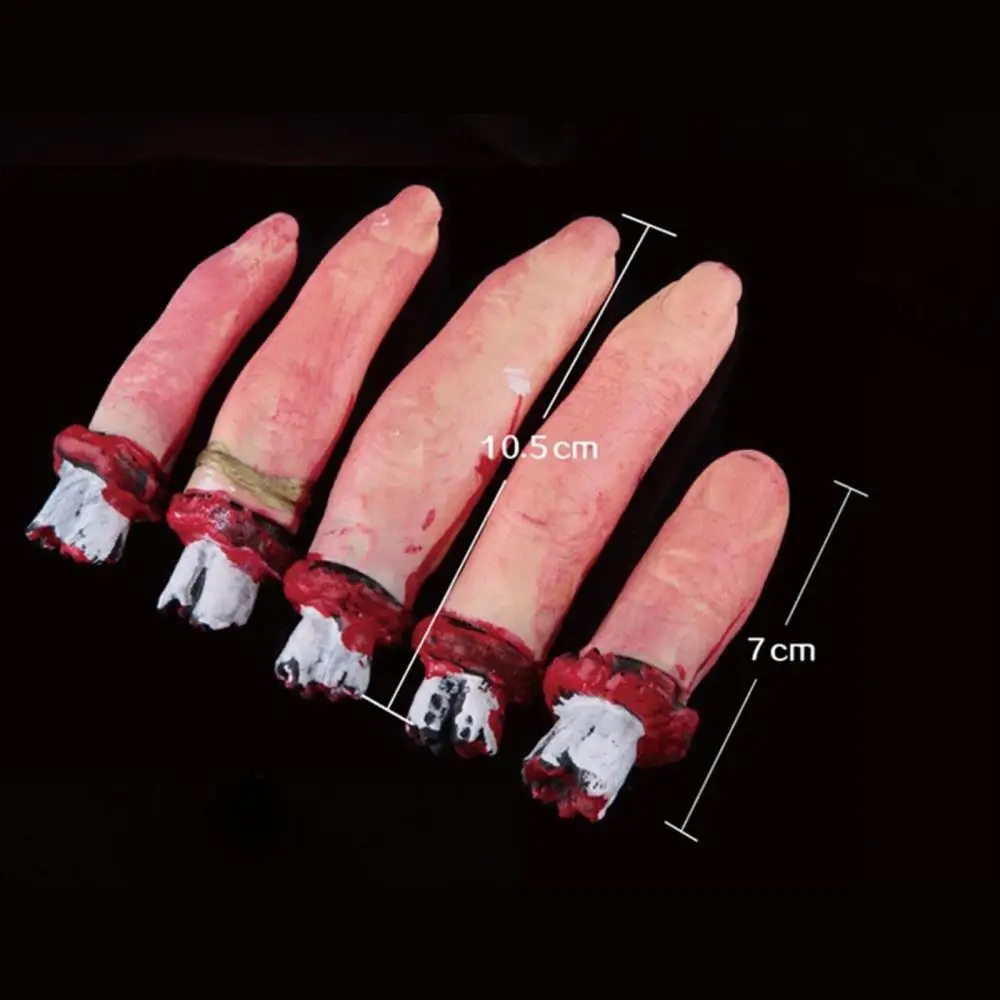 terrifying halloween horror bloody severed chopped off fingers chop party props decorationschina mainland