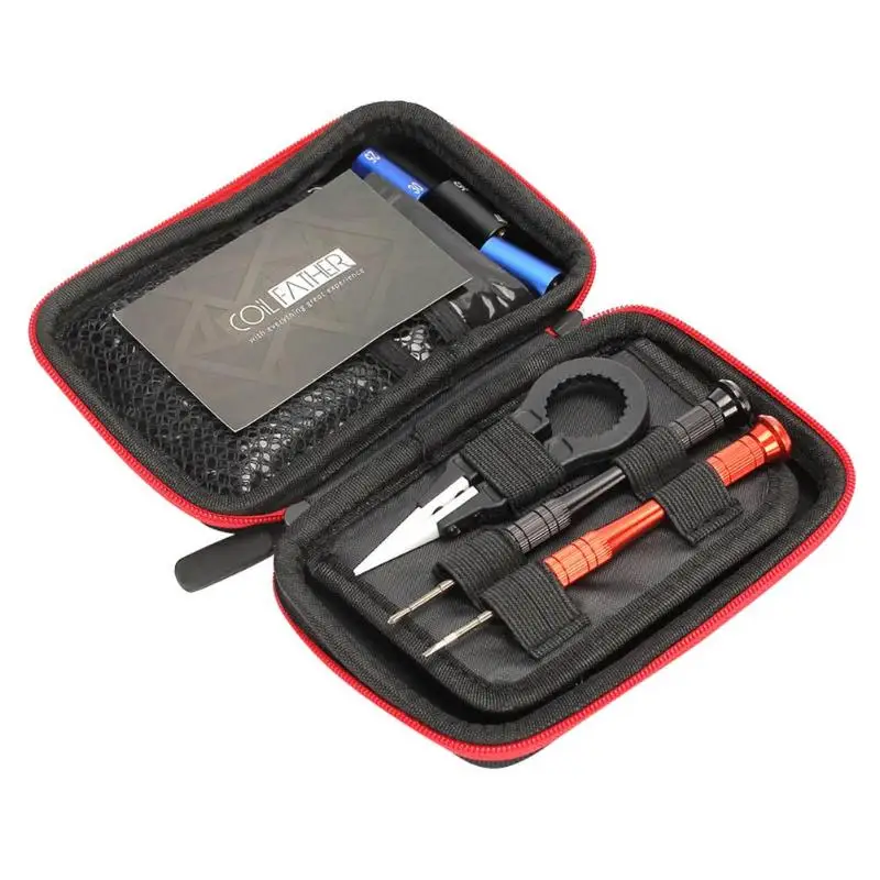 

DIY Tools Sets For Electronic Cigarette Atomizer Accessories Pre-built Coil Ceramic Tweezers Coil Jig vaporizer tool Kit