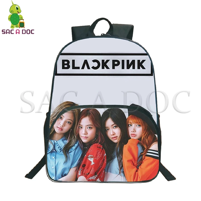 Kpop Blackpink على ظهره عارضة المدرسة أكياس ل في سن المراهقة Jisoo/Jennie/روز/ليزا السفر أكياس المشجعين على ظهره ل النساء الرجال الفتيات الفتيان