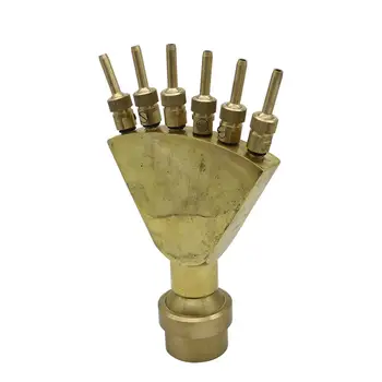 1Pc Adjustable 1.5 Inch Phoenix Tail Shaped Fountains Fan Shape Scattering Spray Head Garden Landscape Pond Fountain Sprinklers 1Pc Adjustable 1.5 Inch Phoenix Tail Shaped Fountains Fan Shape Scattering Spray Head Garden Landscape Pond Fountain Sprinklers