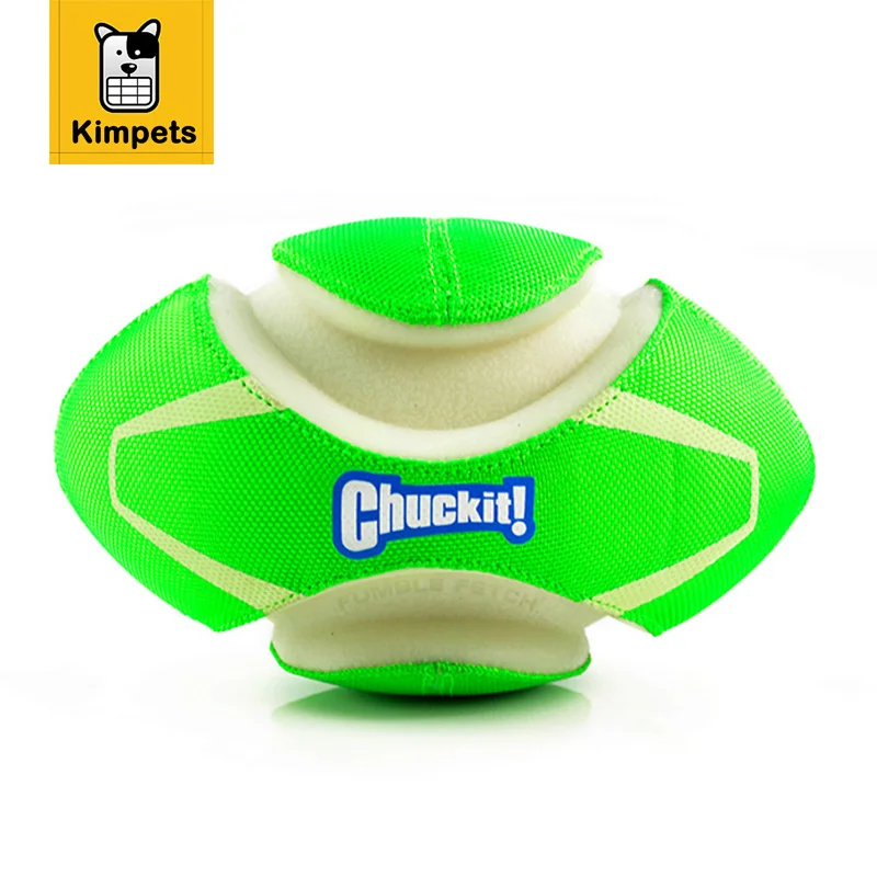Petmate Soft Rubber Pet Dog Toys Glow Rugby Ball Toys Night Safety