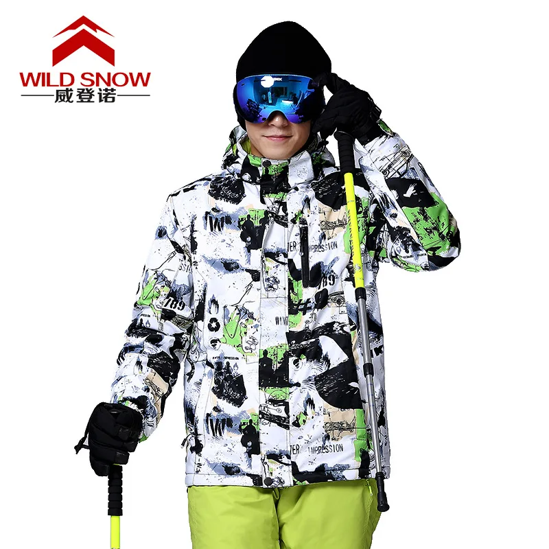 

Windproof Ski Jacket Men Winter Outdoor Sports Clothing Thermal Skating Snowboard CyclingTops Thick Waterproof Skis/Sled Jersey