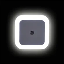 

Light Sensor LED Night Light Lamp With EU/US plug Wall Socket Light 0.5W Bedroon Beside baby Nursery Light